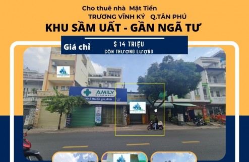 CỰC SỐC - Cho thuê nhà Mặt Tiền Trương Vĩnh Ký 72m2, 14 Triệu- Gần NGÃ TƯ